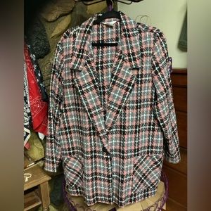Pink twead blazer